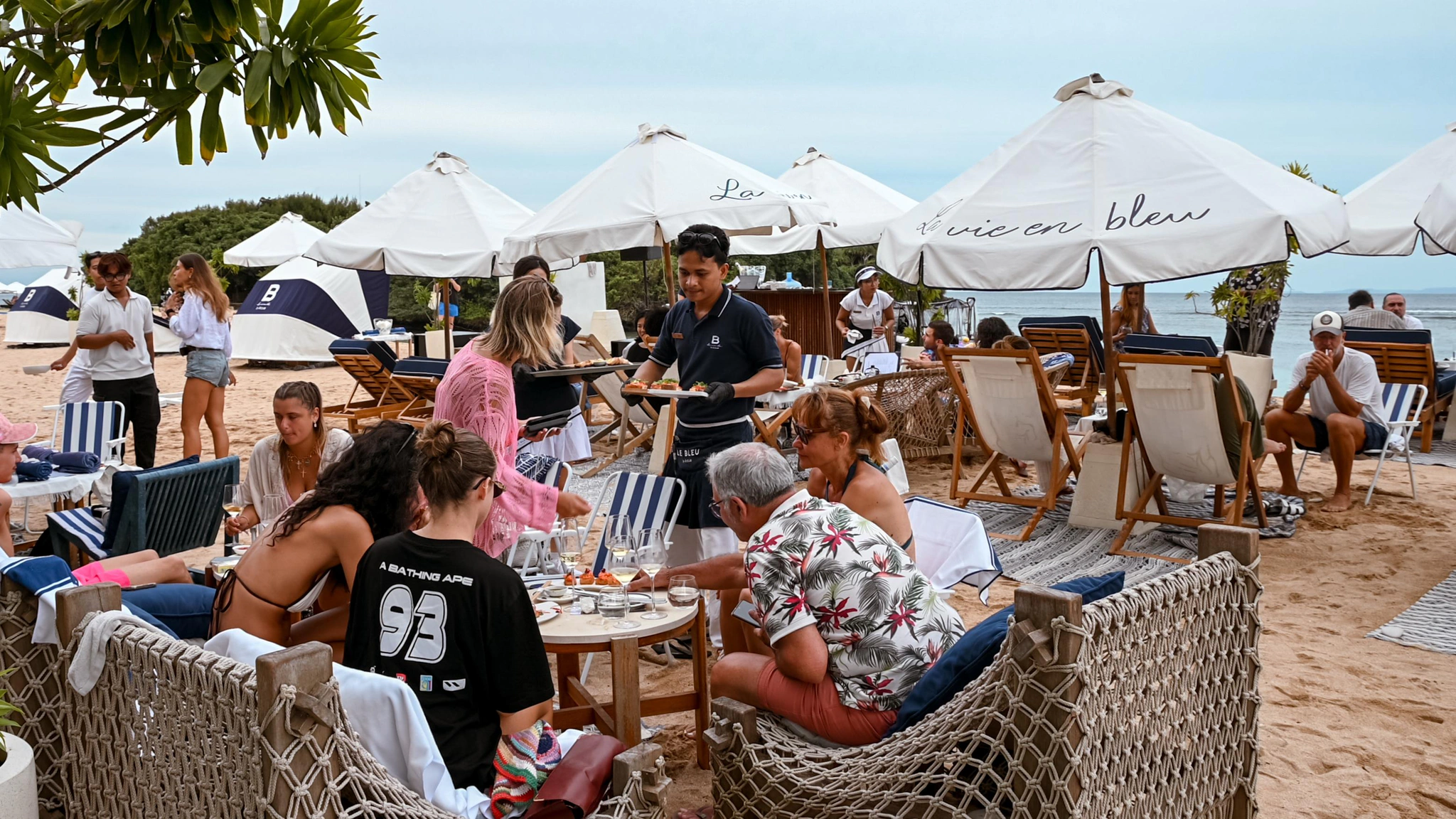 Fine Dining Atmosphere with Ocean Views at Le Bleu Restaurant Nusa Dua