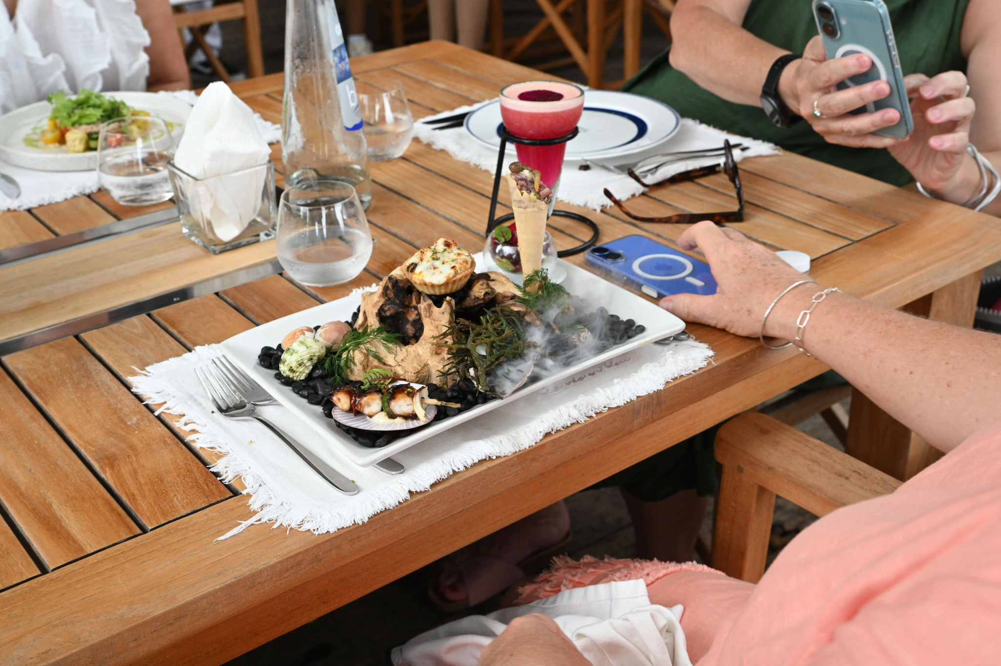 Fine dining dish at Le Bleu restaurant Nusa Dua Bali
